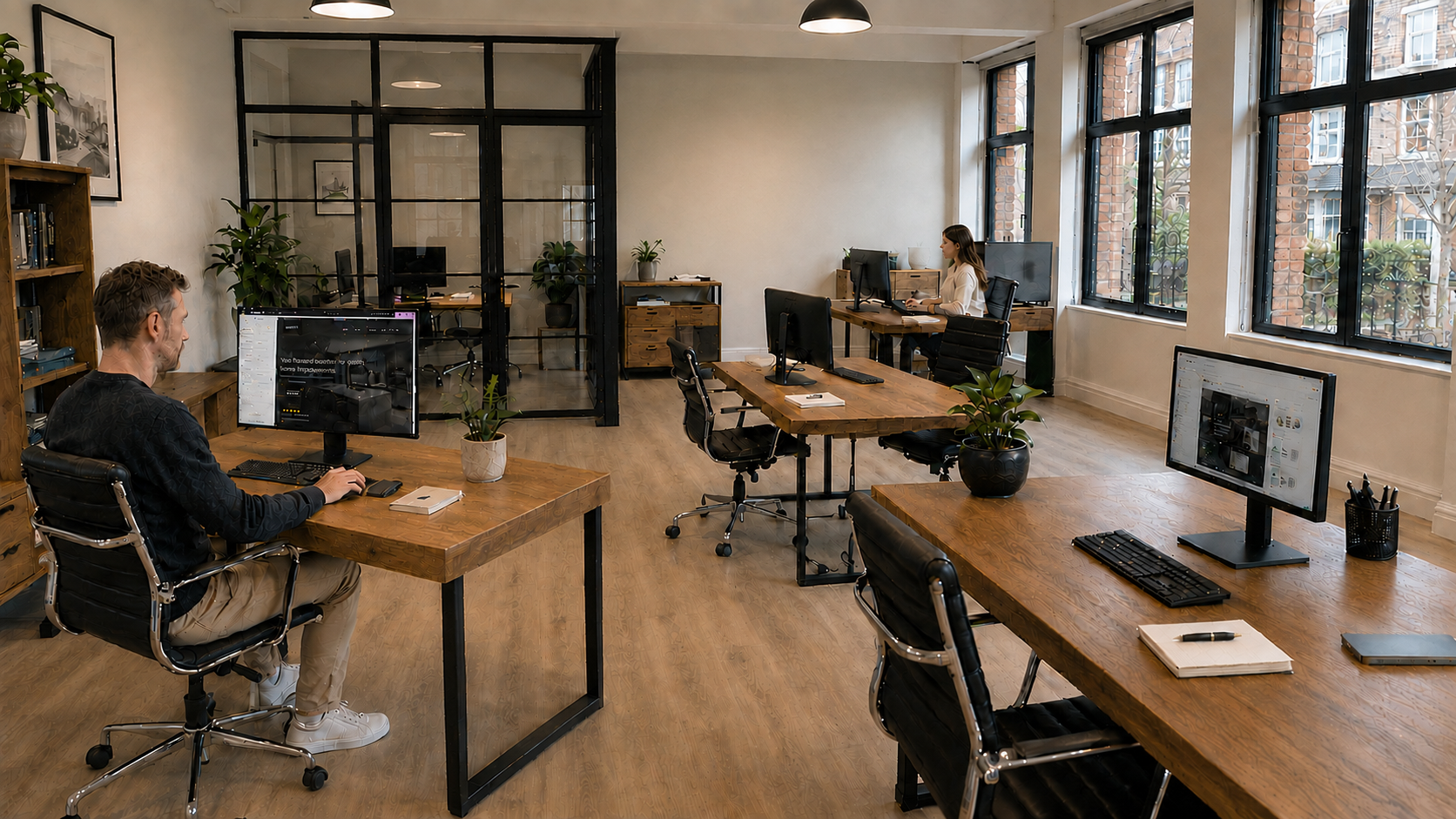 Halesowen Web Design office studio space with team working at desks